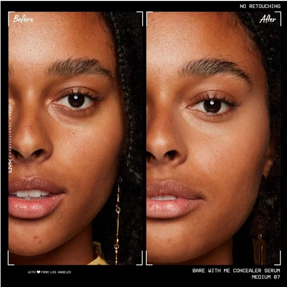 $7❤️🔥 LAST 1! NYX Bare With Me Hydrating Face & Body Concealer Serum MEDIUM - Picture 4 of 10